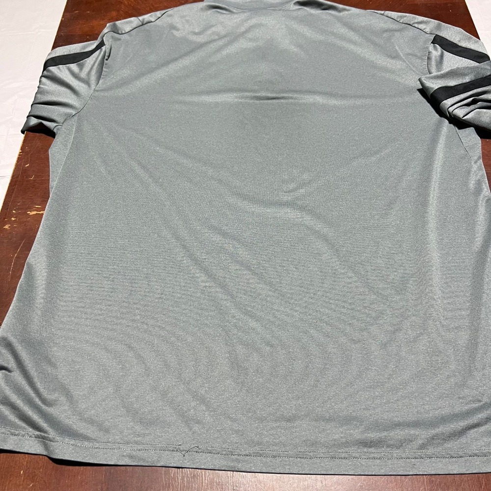 Nike Pro Dri-FIT Mens XL Quarter Zip Pullover Grey Black Stripe Active Top - Picture 10 of 13